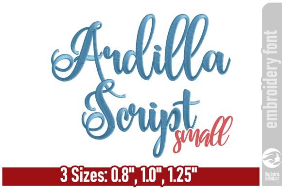 Ardilla Script Embroidery Font