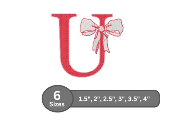 Cherry Knot Alphabet- U