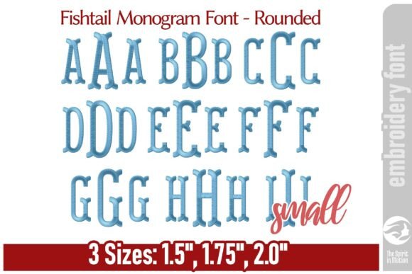 Fishtail Monogram Font - Rounded S