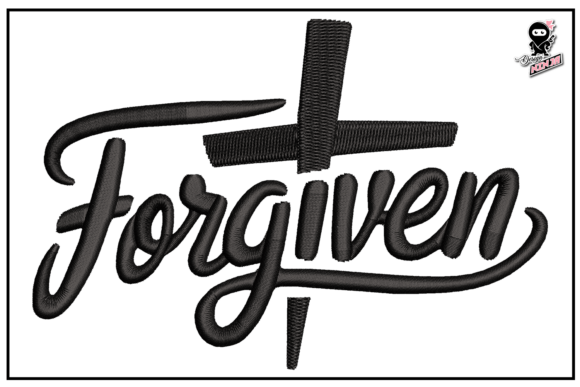 Forgiven Embroidery Design