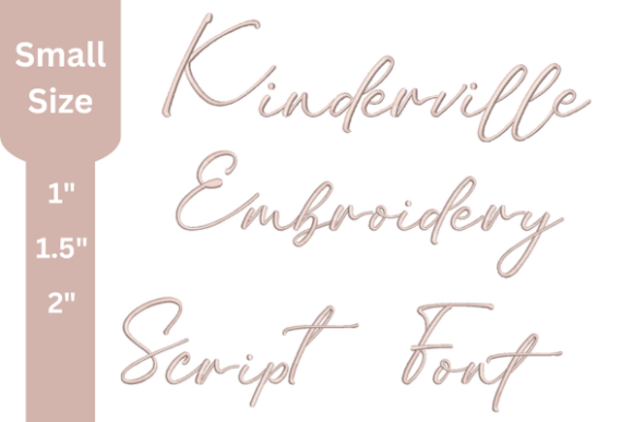 Kinderville Script Embroidery Font