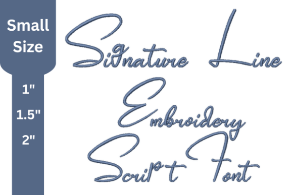 Script Embroidery Font