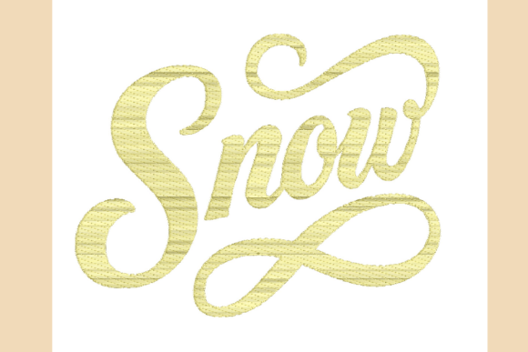 Snow Lettering Script