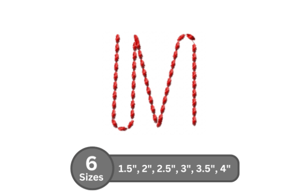 Soft Cord Alphabet -M