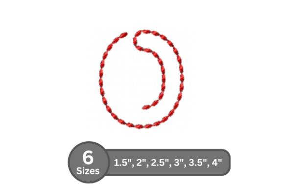 Soft Cord Alphabet -O