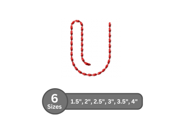 Soft Cord Alphabet -U