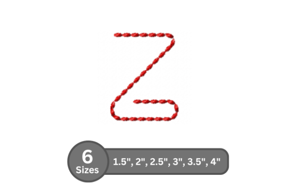 Soft Cord Alphabet -Z